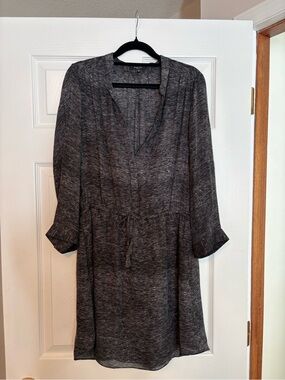 Babaton Heathered Gray V-Neck Tunic